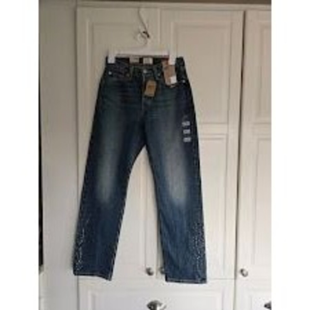 Levi's Women's 501 Curve Jeans - Solargenic Rhinestones Womens 28 x 30 New - Picture 3 of 7